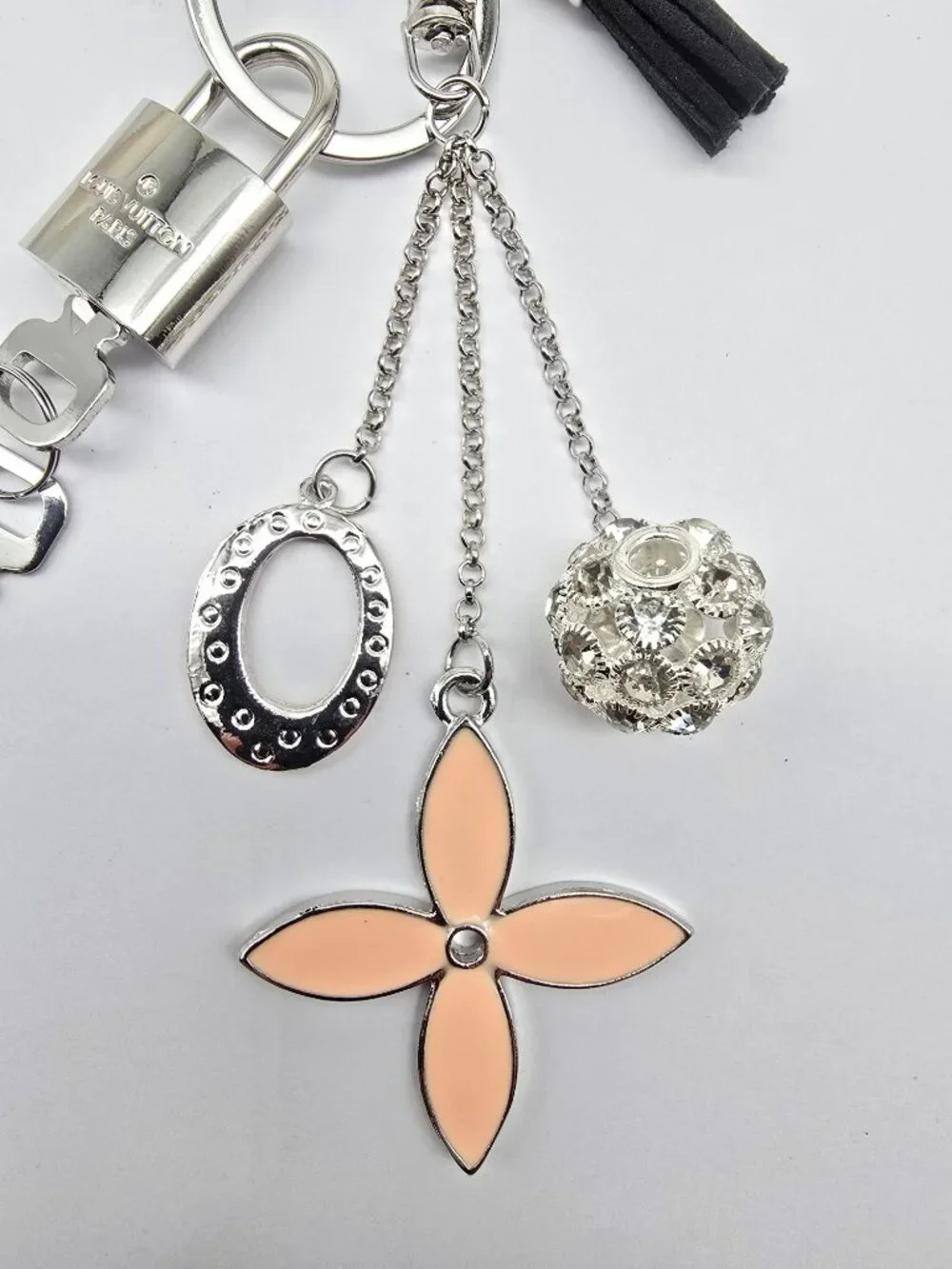 Authentic Louis Vuitton Silver Lock 🔒 Unbranded Keychain Bag Charm LV